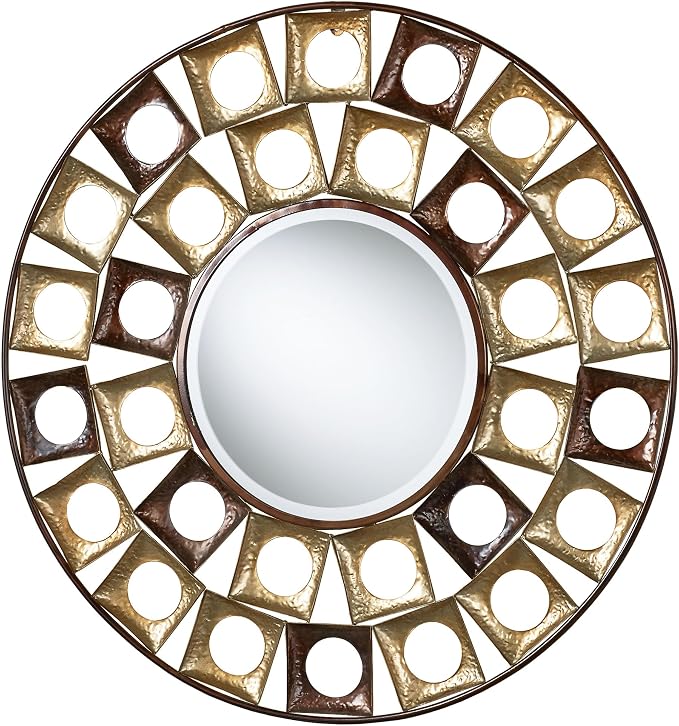 Touch of Class Giachetta Round Wall Mirror Multi Metallic