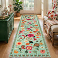 Ciicool 2x8 Hallway Runner Rug Floral Non Slip Washable Kitchen Rugs | Boho Soft Low Pile Long Carpet for Entryway Laundry Bedroom Carpets