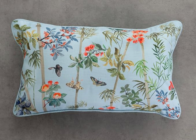 Maison d' Hermine Throw Pillow Covers 100% Cotton (12" x 20" - Pack of 1)
