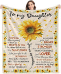 Daughter Gifts from Mom, Daughter Birthday Graduation Christmas Valentines Mothers Day Wedding Gifts, Soft Throw Blanket 60inx50in
