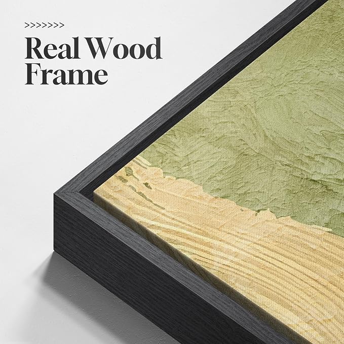 Large Framed Sage Green Abstract Wall Art for Living Room, 3 Piece 24x36 In | Gray yellow minimalist pictures, Canvas prints, Modern painting, Artwork for walls, Wall decor for bedroom dining room office