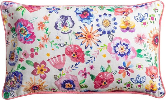 Maison d' Hermine Throw Pillow Covers 100% Cotton (12" x 20" - Pack of 1)