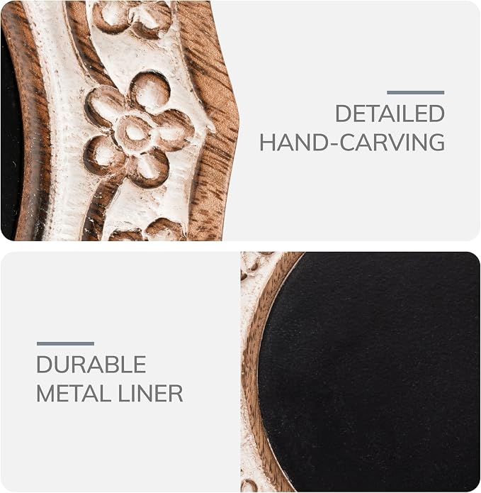 JFY Designs Celesta Duo Candle Holders for Pillar Farmhouse Fireplace Décor