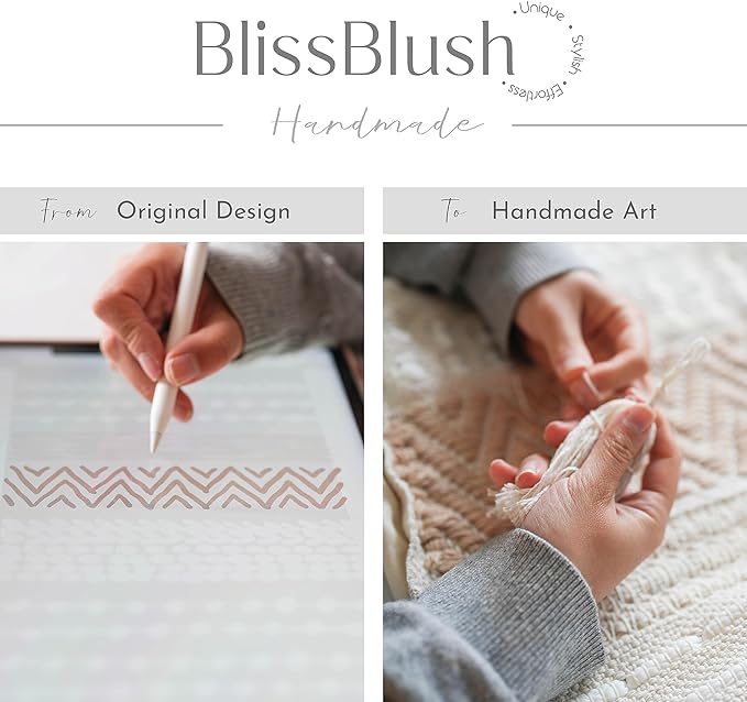 BlissBlush 20X54 Oversized Large Lumbar Pillow Cover for Bed, Rectangular Long Decorative Throw Pillowcase, Cotton Boho Accent Cushion with Tufted Pattern and Tassels, Cream Beige Neutral (Cover Only)