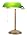 NISSAFORS Bankers Desk Lamp, Green Glass Shade, Vintage Desk Lamp with Pull Chain Switch, Retro Table Lamps for Home Office(Retro Gold+Green, Small)