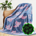 GEULAY Axolotl Blanket for Toddler Girls, 40x50 Inches | Small, Flece Throw, Axolotl Toys, Kids Room Decor, Birthday Gift, Ages 2-10