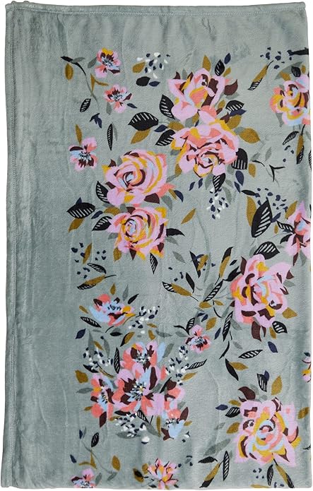 Vera Bradley Women's Fleece Throw Blanket – Soft Plush Blanket for Couch, Bedroom & Home Décor