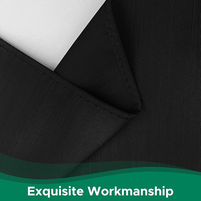 Wrap Around Bed Skirt Dorm Twin & Twin XL 18" Drop-Elastic Dust Ruffle | Adjustable Pleated Bedskirt-Easy Fit Wrinkle Resistant-Washable Hotel Quality-College Dorm Apartment Guest Bedroom Black