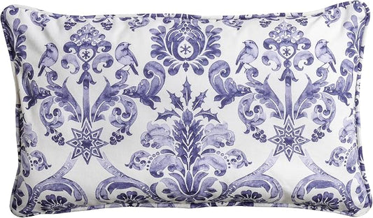 Maison d' Hermine Throw Pillow Covers 100% Cotton (12" x 20" - Pack of 1)