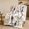 BlessLiving Great Dane White Throw Blanket with Dense Black Dog Patterns Sherpa Fleece Blanket Couch Bed, Soft Cozy Warm Pet Blankets for Puppy Lovers Cute Animal Print Gift 50x60 Inches | sherpa fleece fabric, Great Dense Pet Blankets Puppy Lovers pri...