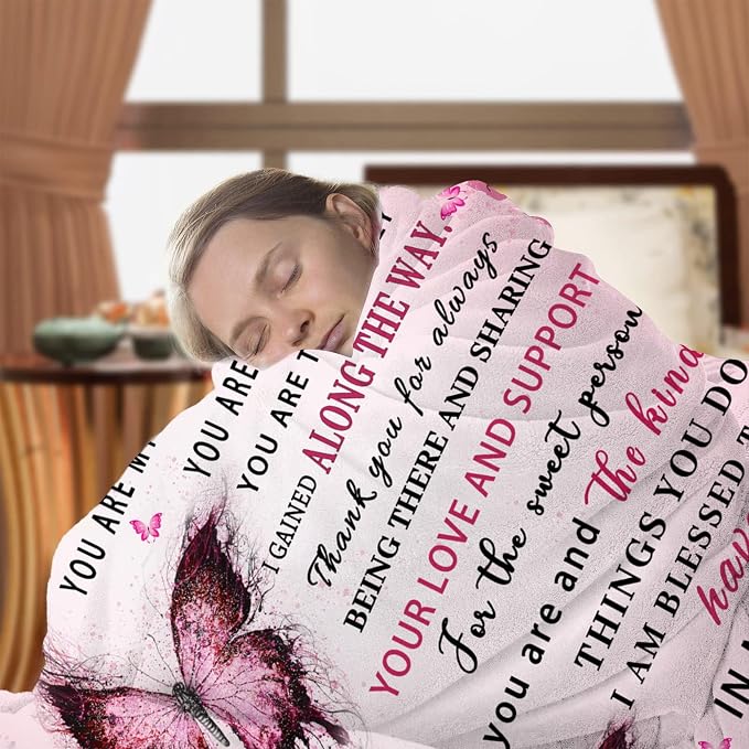 Sister in Law Gifts for Christmas, Sister in Law Birthday Gifts, Mothers Day for Sisters Inlaw Blanket, 80"x60"