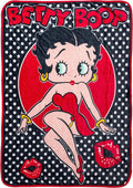 Silver Buffalo Betty Boop Style, Fleece Throw Blanket, 45x60in | Soft and Cozy, 180 GSM