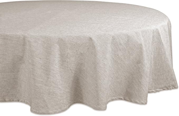 DII Chambray Kitchen, Tabletop Collection, Natural, 70" Round