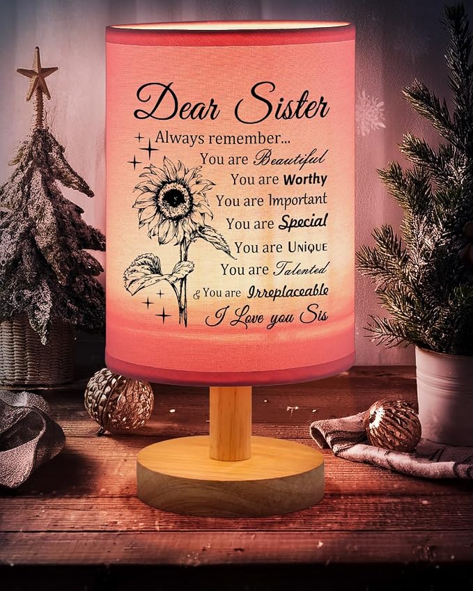 Sister Gifts Table Lamp, Sister Birthday Gifts from Sisters