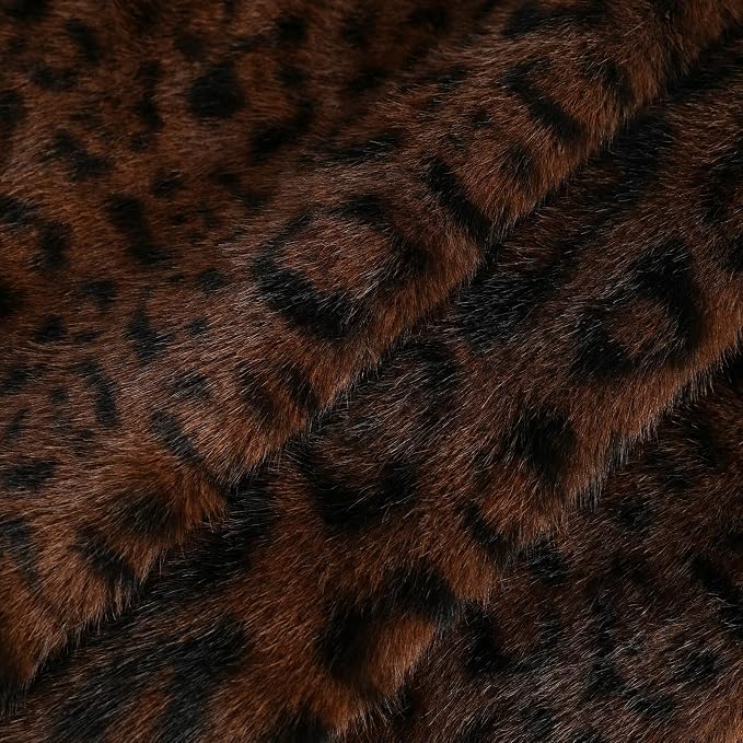 cygnus Dark Brown Leopard Pillow Covers | Soft Faux Fur Cheetah Print Pillowcase 18x18 inch, Animal Decorative Throw Pillow Covers for Couch Sofa Bedroom