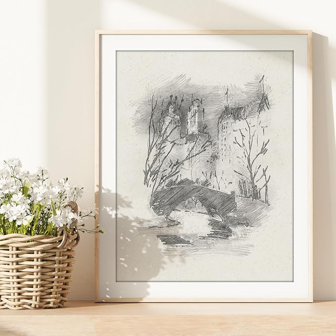 DREAM BIG PRINTABLES Paris Sketches Art Prints (Set of 3) - 8x10 | French Travel Wall Decor