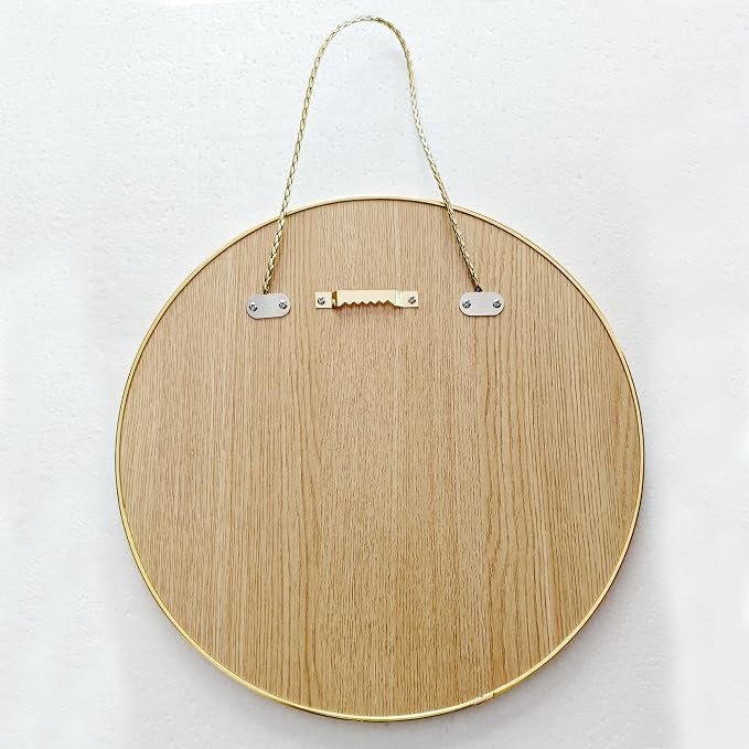 Funerom White Round Mirror 12.6 Inches Circle Mirror Bathroom Mirrors