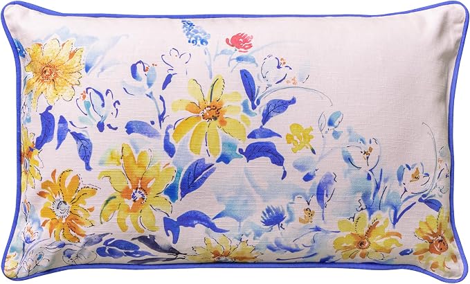 Maison d' Hermine Throw Pillow Covers 100% Cotton (12" x 20" - Pack of 1)