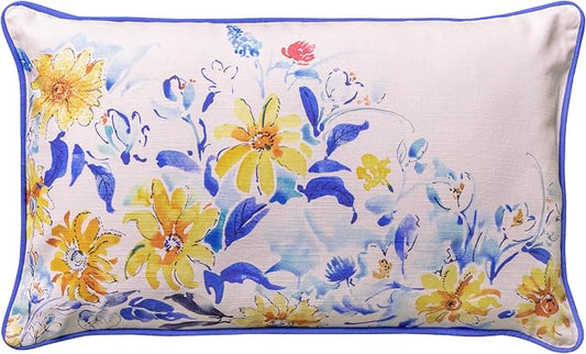 Maison d' Hermine Throw Pillow Covers 100% Cotton (12" x 20" - Pack of 1)