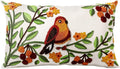 Embroidered Lumbar Pillow Cover - 20x12 Decorative Pillow Cover with Zipper Aesthetic Cute Design Boho Spring Summer Throw Pillowcase for Living Room Couch Sofa Bed, Tree Bird