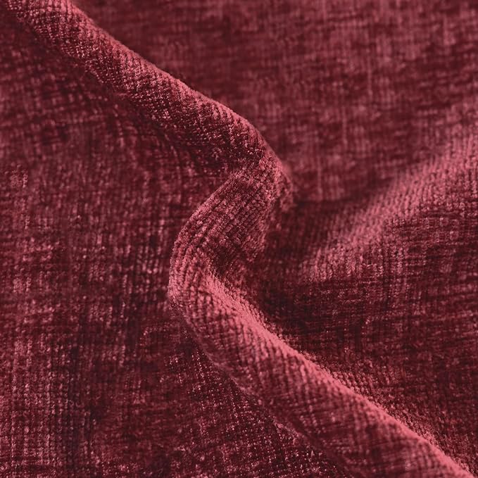 CaliTime Decorative Couch Throw Pillow Covers 22 X 22 Inches Burgundy