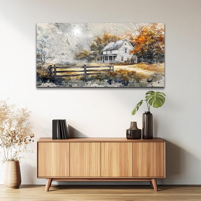 KELIYUAN Large Wall Decor Canvas Painting Wall Art For Living Room Dining Room Abstract Ink Landscape Paint Picture Prints Artwork For Corridor Bedroom Office Home Decoration Ready to hang 24x48 In
