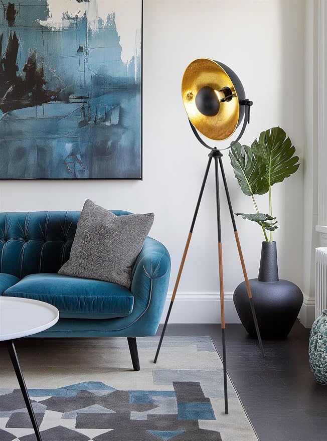 Kira Home Sulis 58" Mid-Century Industrial Tripod Spotlight Floor Lamp
