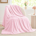 BEDELITE Throw Blanket for Couch, Soft Cozy Gifts for Women, Cherry Blossom | 3D Jacquard Decorative Fleece Blanket, Super Soft Plush Throw, Cute Birthday Gift for Women, Suitable for All Seasons, 50*60
