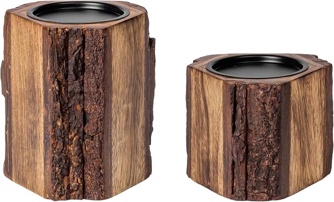 JFY Designs Wildera Candle Holders for Pillar, Farmhouse Fireplace Décor