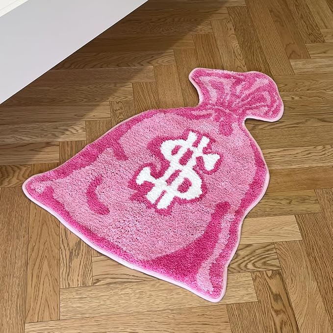LAKEA Purse Rugs Tufted Material Cartoon Carpet Anime Home Soft Fur Rugs Bedroom Living Room Doormat Decor Floor Mat (31.5X23.6inch) (Three-Dimensional, 31.5X23.6 inch)