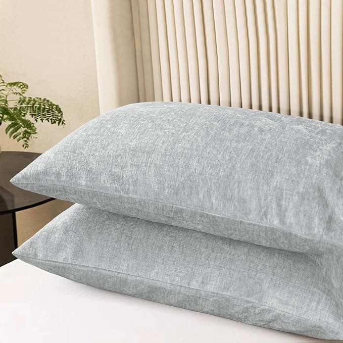 CaliTime Decorative Throw Pillow Covers 26 X 20 Inches Moonbeam Gray
