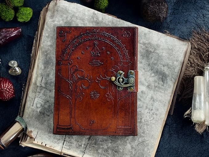 The Lord Of The Rings Book Hobbit lotr gifts Books Leather Journal lord of the rings decor Jrr tolkien books lord of the rings merch Book set Hardcover Merchandise Bookends Illustrated Edition ring gift