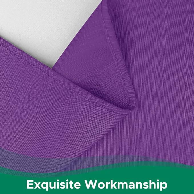 Wrap Around Bed Skirt King Size 15 Inch Drop-Elastic Dust Ruffle Eggplant | Adjustable Pleated Bedskirt-Easy Fit Wrinkle Resistant Washable Hotel Quality Fabric Bed Skirting-Master Guest Bedroom Rental