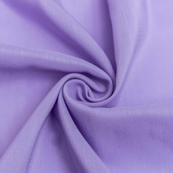 Wrap Around Bed Skirt King Size 15 Inch Drop-Elastic Dust Ruffle Lavender | Adjustable Pleated Bedskirt-Easy Fit Wrinkle Resistant Washable Hotel Quality Fabric Bed Skirting-Master Guest Bedroom Rental
