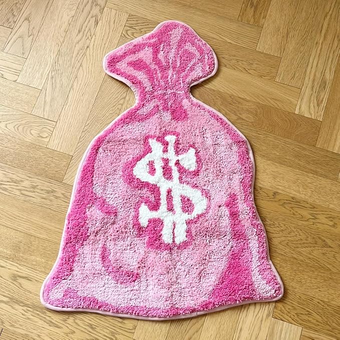 LAKEA Purse Rugs Tufted Material Cartoon Carpet Anime Home Soft Fur Rugs Bedroom Living Room Doormat Decor Floor Mat (31.5X23.6inch) (Three-Dimensional, 31.5X23.6 inch)