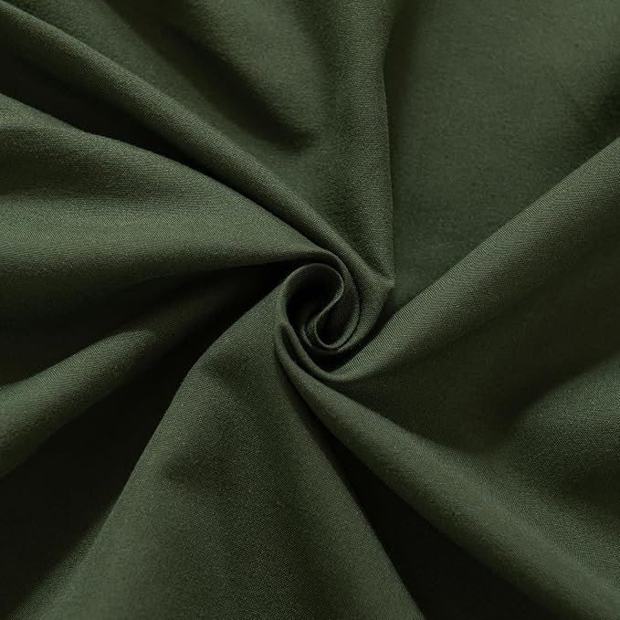 Bed Skirt Full Size Ruffled Bed Skirt with Split Corners | 12 Inch Drop Dust Ruffle Bed Skirt with Platform, Green, 12" Full