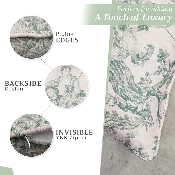 Maison d' Hermine Throw Pillow Covers 100% Cotton (12" x 20" - Pack of 1)