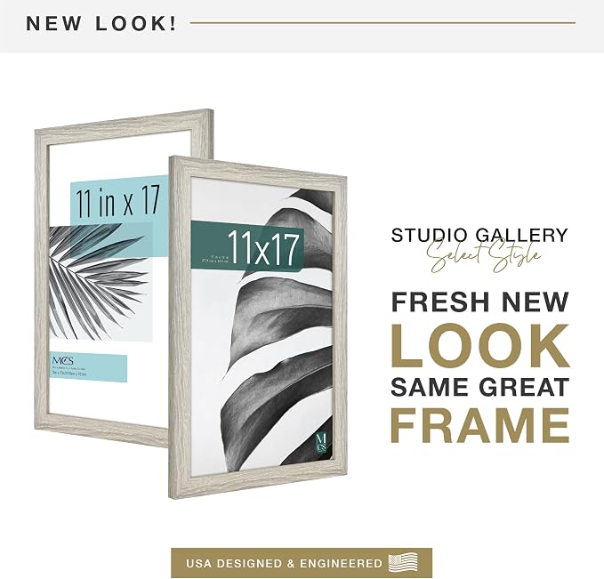 MCS Studio Gallery Frame Gray Woodgrain, 1-Pack