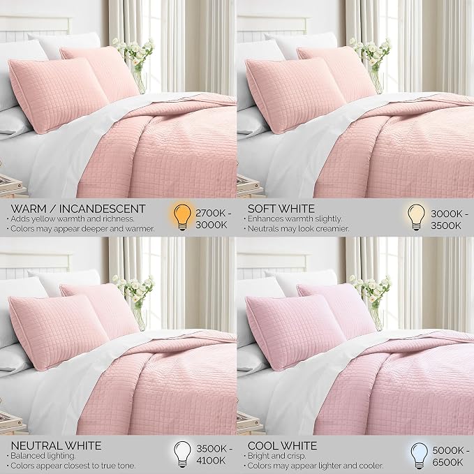 Southshore Fine Living, Inc. Stitched Twin XL Quilt Bedding Set, Dorm Room Bedding, Hotel Quality Microfiber Bedspread, RV Bedding Sets, XL Twin Pink Quilt Bed Spread w/Pillow Sham, Pastel Pink Quilts
