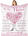 Niece Gifts from Auntie, Niece Gifts Blanket 60"x 50", Gift for Nieces from Aunt, to My Nieces Birthday Graduation Gift from Uncle