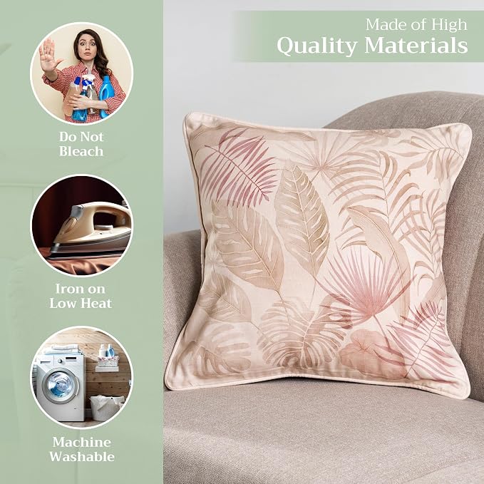 Maison d' Hermine Throw Pillow Covers 100% Cotton (20" x 20" - Pack of 1)
