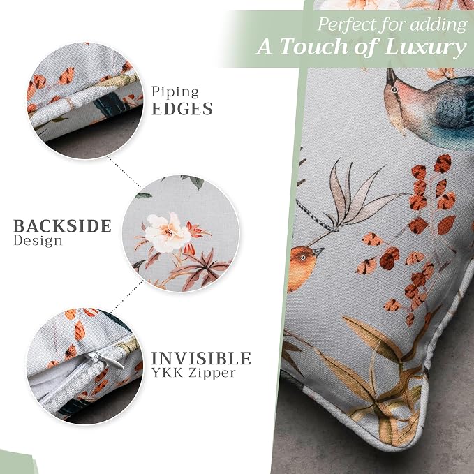 Maison d' Hermine Throw Pillow Covers 100% Cotton (18" x 18" - Pack of 1)