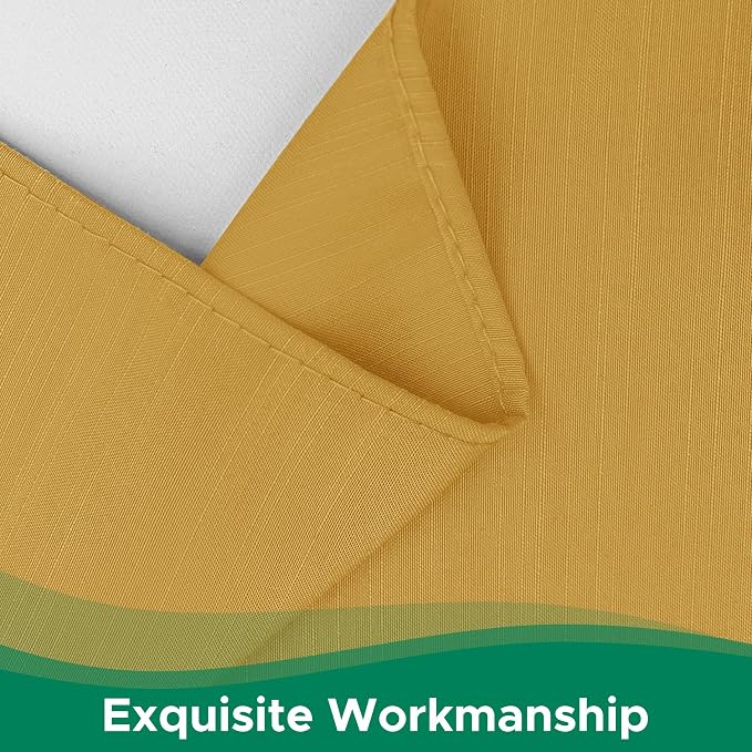 Wrap Around Bed Skirt King Size 16 Inch Drop-Elastic Dust Ruffle Gold | Adjustable Pleated Bedskirt-Easy Fit Wrinkle Resistant Washable Hotel Quality Fabric Bed Skirting-Master Guest Bedroom Rental