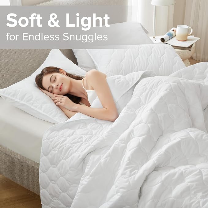 Comfort Spaces Kienna King Quilt Bedding Set 3 Piece, 104"x90" White Ogee | Soft Cozy Lightweight Summer Coverlet Cal King, Quilted Bedspreads Extra Layer, Modern Casual Bedroom Decor, OEKO-TEX
