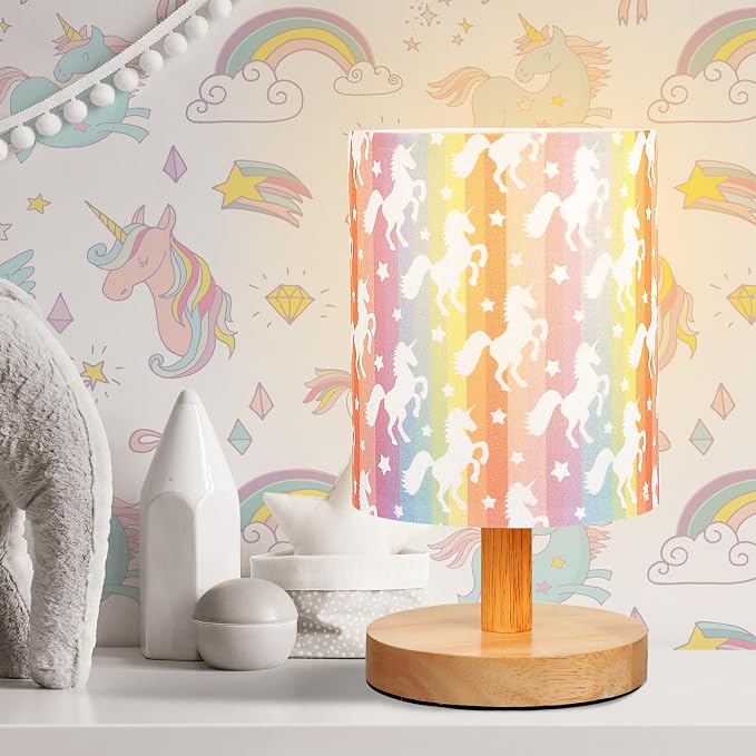 VIHOSE Unicorn Kids Table Lamp for Bedroom Kids Lamps for Girls Room