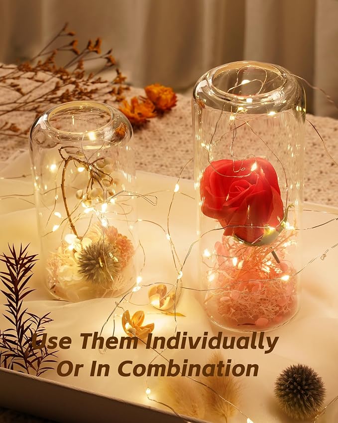 ZENS Bud Vases in Bulk Set of 12, Modern Small Glass Vases for Flower Clear Bud Vases for Wedding Centerpiece, Blown Thicker Small Vase for Flowers, Wedding Party Decorative, Home Bathroom Decor