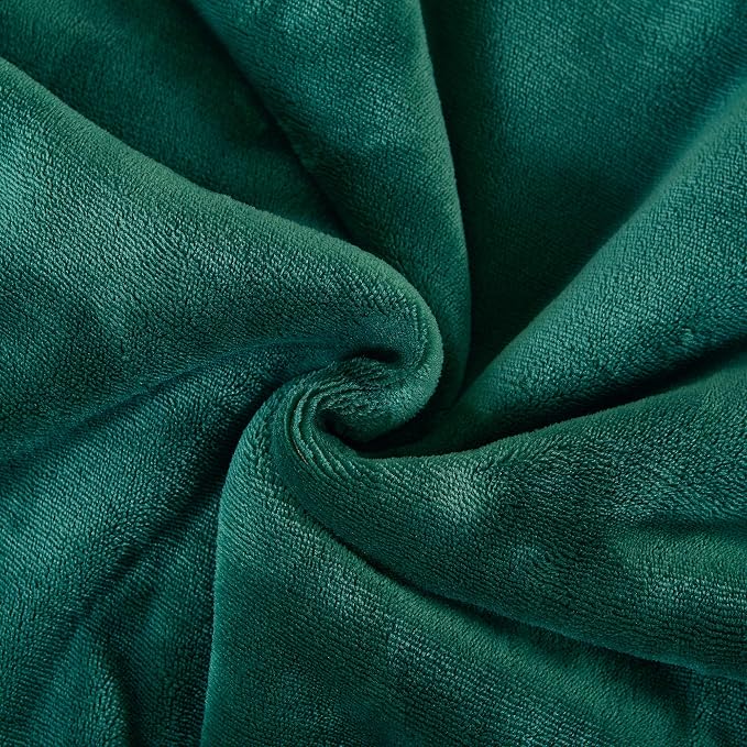 SOCHOW Sherpa Fleece Throw Blanket, Green, 50x60 inches | Double-Sided Super Soft Luxurious Plush Blanket Throw Size