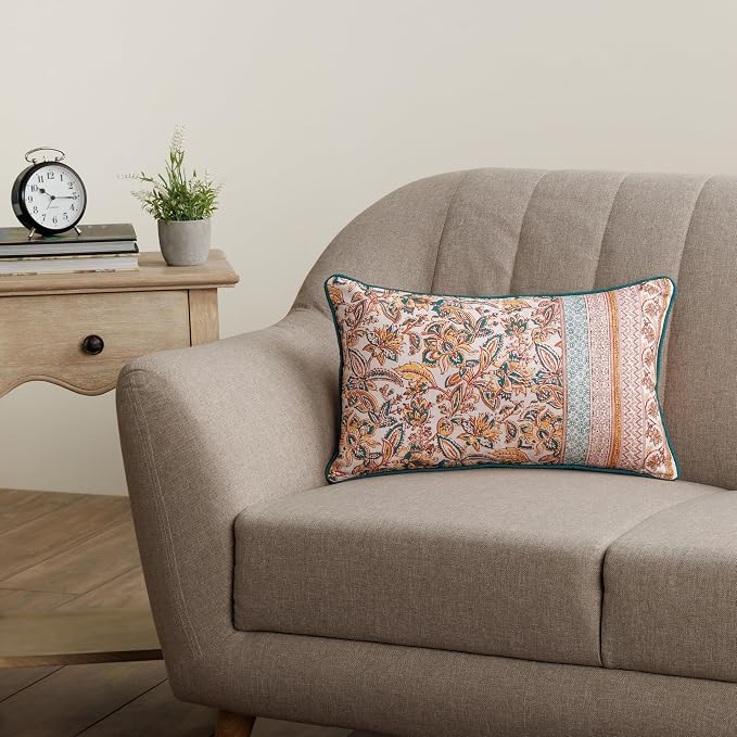 Maison d' Hermine Throw Pillow Covers 100% Cotton (12" x 20" - Pack of 1)