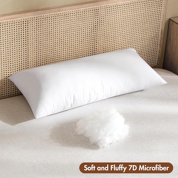 MIULEE 16x20 Pillow Insert, Premium Throw Pillow with Virgin Fiber Filling | Soft and Support, Durable Brushed Fabric, Decorative Rectangle Pillow for Sofa Bed Couch