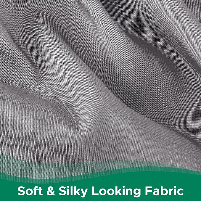 Wrap Around Bed Skirt King Size 18" Drop-Elastic Dust Ruffle Silver Grey | Adjustable Pleated Bedskirt-Easy Fit Wrinkle Resistant Washable Hotel Quality Fabric Bed Skirting-Master Guest Bedroom Rental